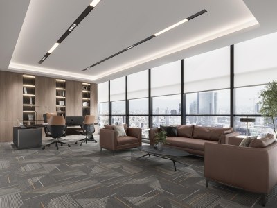 现代经理办公室3D模型下载